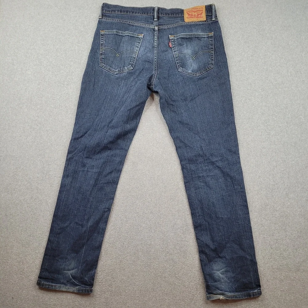 Levi's 511 Slim Fit Jeans Mens 34x32‎ Blue Denim Stretch Casual Pants
